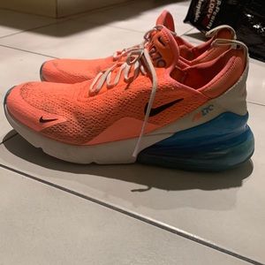 Nike air max 270 coral and blue